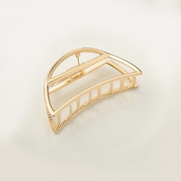Combination of 3 Gold Hair Clip Shark Clip - Picture 3 of 3